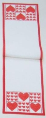 Fremme Stickpackung - Läufer Herzen 23x97 cm