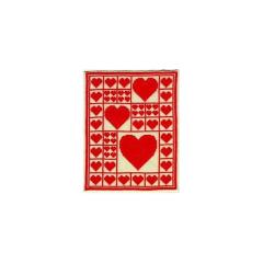 Mustertuch Herzen - Haandarbejdets Fremme Stickpackung