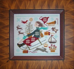 Stickvorlage Carriage House Samplings - Christmas Joy Ride