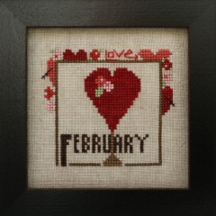 Stickvorlage Heart In Hand Needleart - Joyful Journal - February