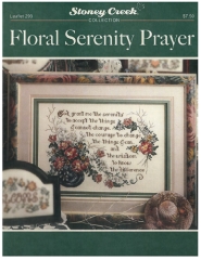 Stickvorlage Stoney Creek Collection - Floral Serenity Prayer