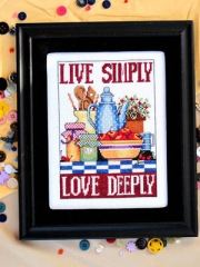 Stickvorlage Bobbie G. Designs - Love Simply Love Deeply