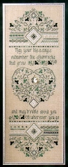 Stickvorlage The Sweetheart Tree - Irish Blessing Sampler
