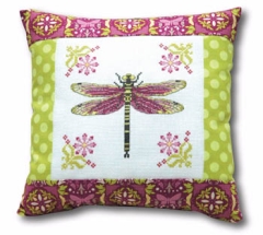 Stickvorlage Tiny Modernist Inc - Dragonfly Pillow
