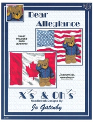 Stickvorlage Xs and Ohs - Bear Allegiance