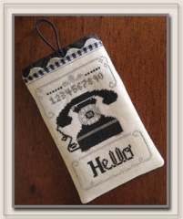 Stickvorlage Little House Needleworks - Hello Phone Case