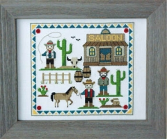 Stickvorlage Tiny Modernist Inc - Cute Cowboys