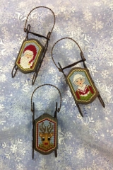 Stickvorlage Foxwood Crossings - Sled Heads
