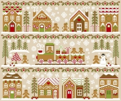 Stickvorlage Country Cottage Needleworks - Gingerbread Village (Serie mit 11 Vorlagen)