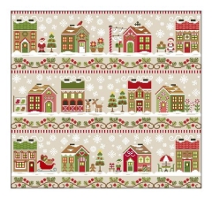 Stickvorlage Country Cottage Needleworks - Santas Village (Serie mit 12 Vorlagen)