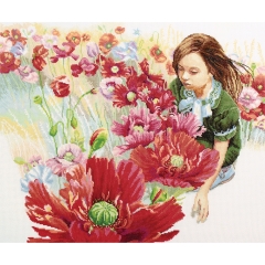 Stickpackung RTO - Blooming Poppy Field 51x42 cm