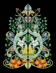 Stickvorlage Vickery Collection - Foliated Moorish Motif