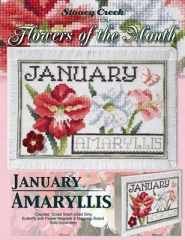 Stickvorlage Stoney Creek Collection - Flowers Of The Month January