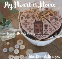 Stickvorlage Blackbird Designs - My Heart Is Home (Tender Heart Series)
