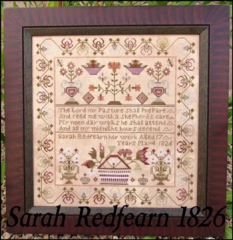 Stickvorlage The Scarlett House - Sarah Redfearn 1826