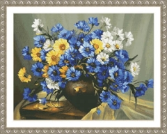 Stickvorlage Kustom Krafts - Bouquet Of Blue