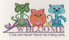 Stickvorlage MarNic Designs - Cats - Never Too Many