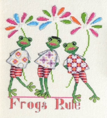 Stickvorlagen MarNic Designs Frogs Rule