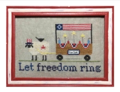 Stickvorlage Needle Bling Designs - Let Freedom Ring