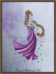 Stickvorlage Cross Stitching Art - Rapunzel