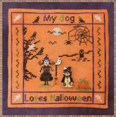 Stickvorlage MTV Designs - My Dog Loves Halloween (Buttons included)