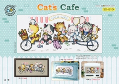 Stickvorlage Soda Stitch - Cats Cafe