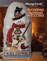 Stickvorlage Stoney Creek Collection - Snowman Sentinel Welcome