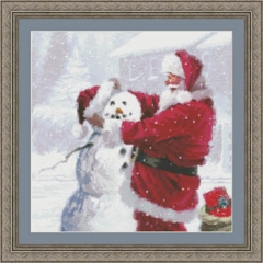 Stickvorlage Kustom Krafts - Santas Snowman (Ausverkauf)