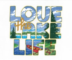 Stickvorlage Imaginating - Love The Lake Life