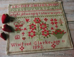 Stickvorlage Pineberry Lane - Winifred Glarke 1892