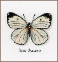 Vervaco Stickpackung - Weißer Schmetterling