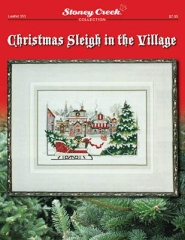 Stickvorlage Stoney Creek Collection - Christmas Sleigh In The Village