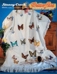Stickvorlage Stoney Creek Collection - Butterflies Collectors Afghan