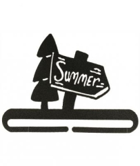 Dekobügel Sommer schwarz 15 cm (Ausverkauf)