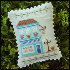 Stickvorlage Country Cottage Needleworks - Main Street - Flower Shop