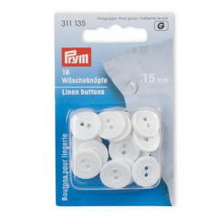 Wäscheknöpfe Kunststoff Ø 15 mm - Prym