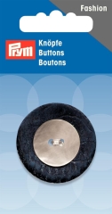 Knopf Kokos/Perlmutt blau/ecru Ø 34 mm - Prym (Ausverkauf)