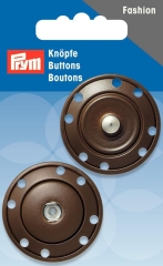 Annäh-Druckknopf Ø 35 mm braun - Prym (Ausverkauf)