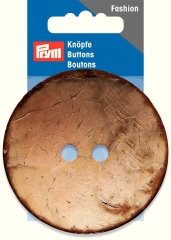 Prym 318193 2-Loch Knopf Kokos rund beige Ø 70 mm