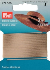 Elastic-Kordel (Hutgummi) 1,5 mm hellbeige - Prym 971068