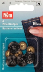 Prym 331111 Patentknöpfe schwarz Ø 16 mm