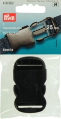 Prym 416352 Steckschnallen 25 mm schwarz für Rucksäcke und Taschen