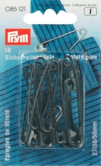 Prym 085121 Sicherheitsnadeln schwarz (18 Stück)