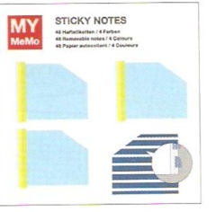 Rico Design - Sticky Notes Haftetiketten blau