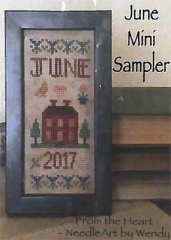 Stickvorlage From the Heart - June Mini Sampler