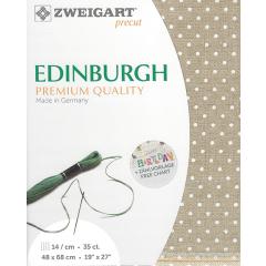 Zweigart Edinburgh Precut 35ct - 48x68 cm Farbe 5379 Petit Point natur-weiß - Ausverkauf