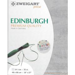 Zweigart Edinburgh Leinen 35ct - Farbe 7729 vintage grau (Precut 48x68 cm)