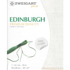 Zweigart Edinburgh Leinen 35ct - Farbe 1111 opal iriseé (Precut 48x68 cm)