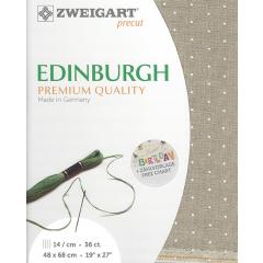 Zweigart Edinburgh Precut 35ct - 48x68 cm Farbe 1399 Mini Dots natur-weiß
