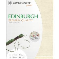 Zweigart Edinburgh Leinen 35ct - Farbe 222 creme (Precut 48x68 cm)